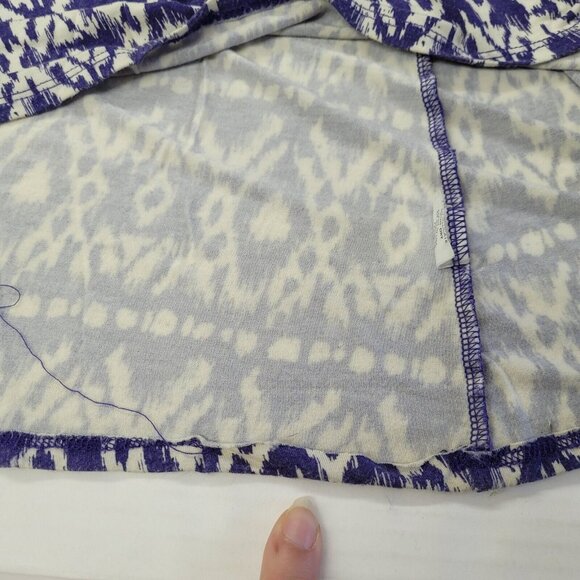 Loveappella Dress Womens L Blue Rayon Geometric Print Maxi Dress Style W6226-G45 - Picture 10 of 11